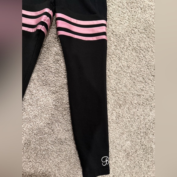 Bombshell sportswear Black and Pink Women's High-Waisted Leggings - Picture 4 of 6